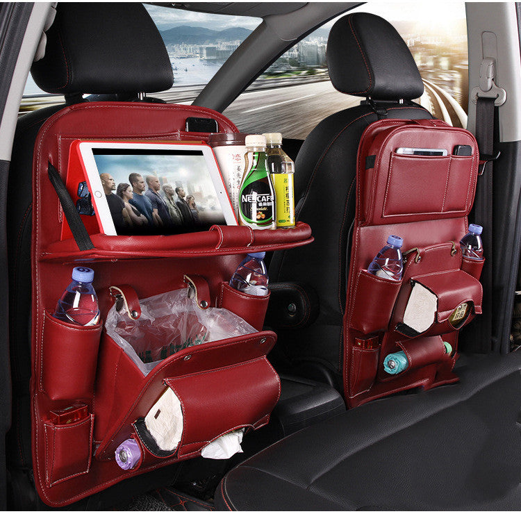 Plateau organisateur de sacs à coussinets, siège de voiture, poubelle, accessoires automobiles, Table pliable de voyage