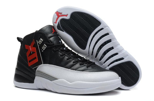 Air Jordan 12 Retro XII AJ12 Blanco/Negro Resistencia al deslizamiento