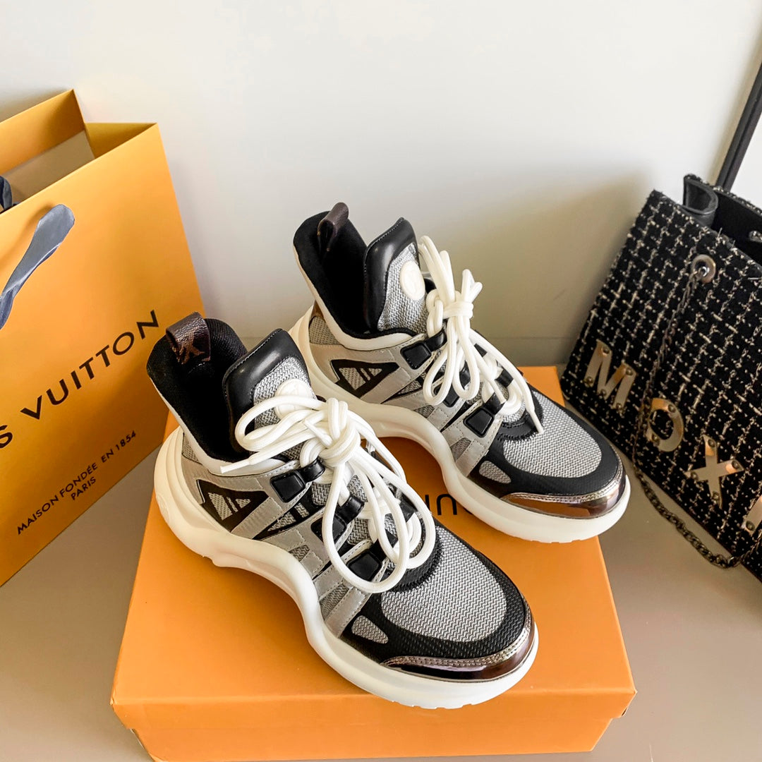 LV Louis Vuitton Hot Fashion Casual Shoes Sneaker Sport Running Shoes Retro Platform Sneakers Shoes Size 36-40