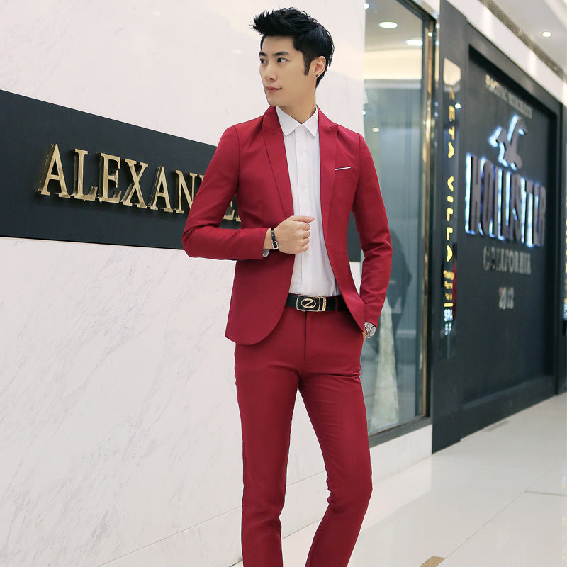 Business two-piece suit suit Korean Slim suit jacket