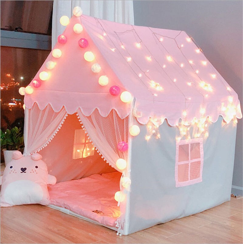 Children Princess Castle Tents Portable Indoor Outdoor Teepee Tent for kids Folding Play Tent House Baby balls pool Playhouse