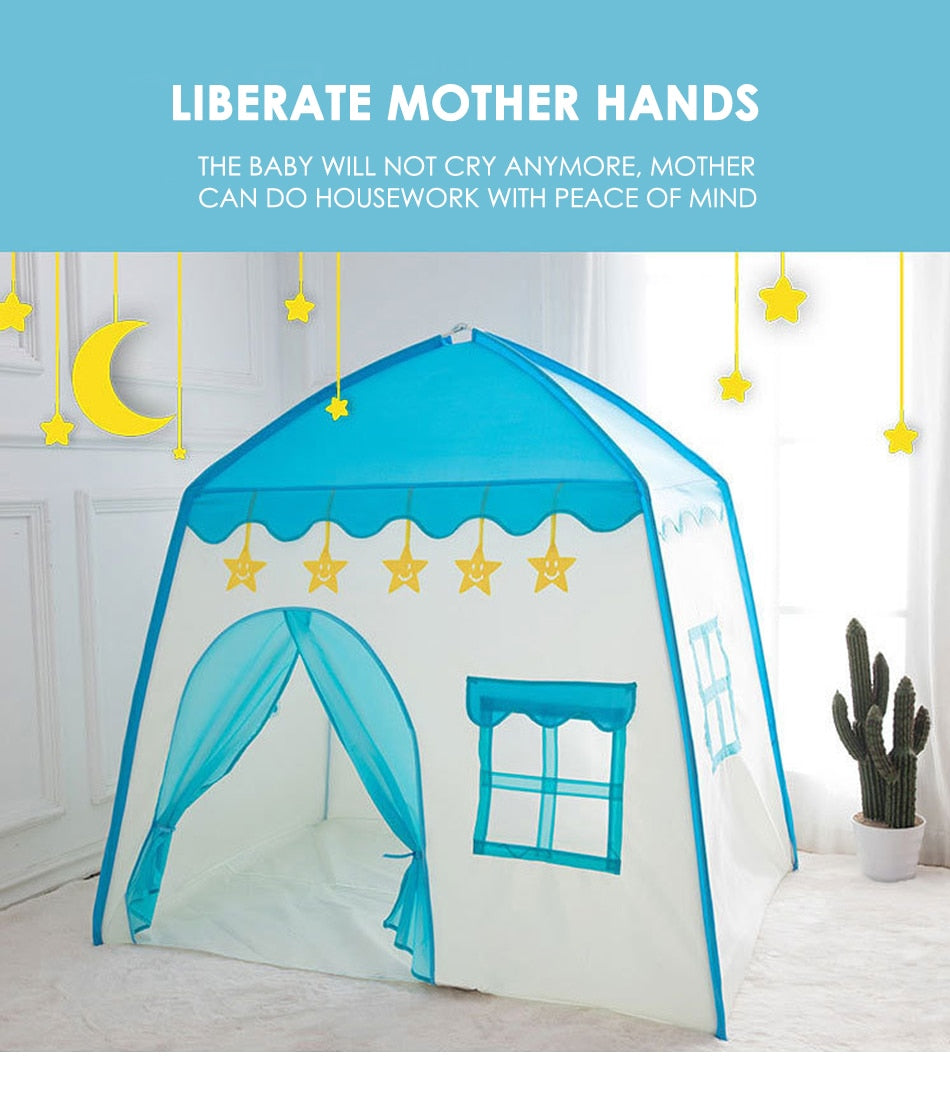 Tentes château de princesse pour enfants, tente de tipi Portable intérieure et extérieure pour enfants, tente de jeu pliante, maison de jeux pour bébés, piscine à balles