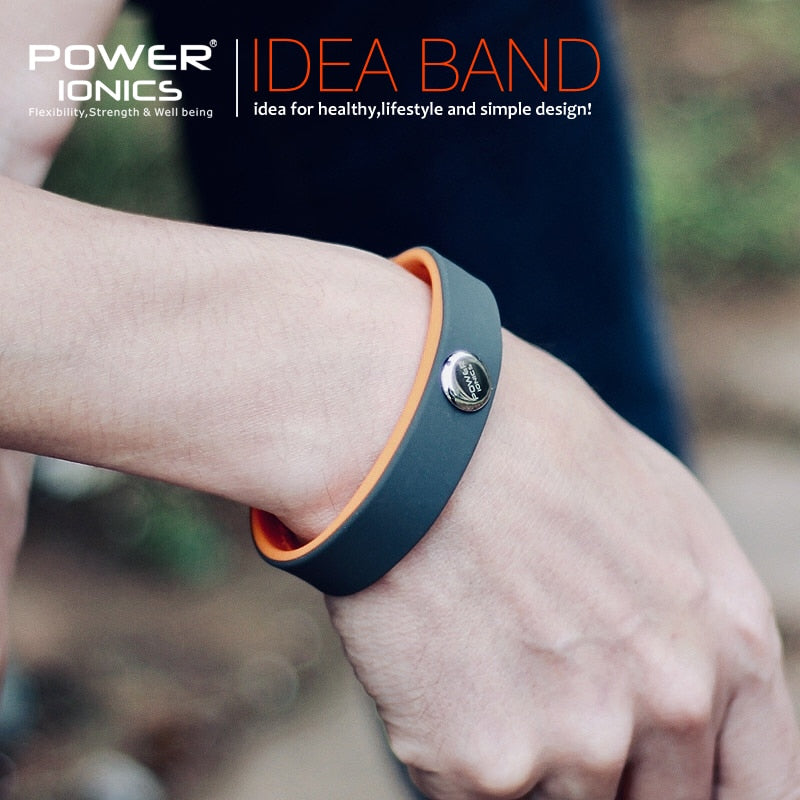 Power Ionics – Bracelet de sport étanche en titane, 3000ions, améliore l'équilibre du sommeil, amincissant