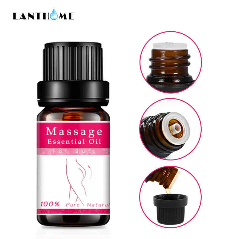 10ml hanche soulever les fesses amélioration huile de Massage huile essentielle crème cul levage Sexy dame hanche soulever les fesses fesse améliorer