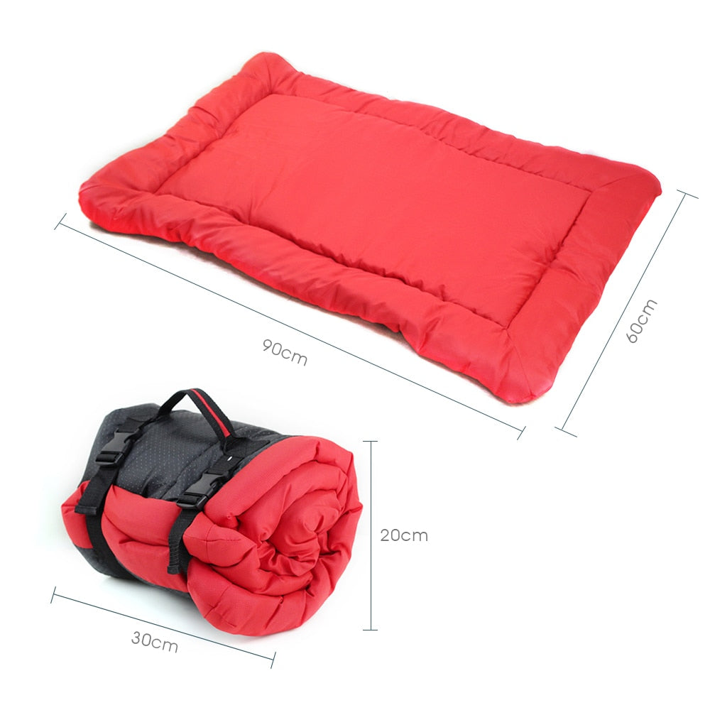 Lit Portable pliable pour grand chien, niche pour chiot, canapé, coussin imperméable, tapis d'extérieur pour animaux de compagnie, lits pour petits et grands chiens