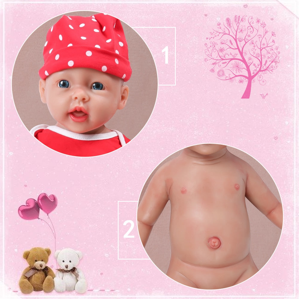 IVITA WG1515 50 cm 3.96 kg 100% Silicone Reborn bébé poupées réalistes yeux bleus réaliste fille jouets pour enfants cadeau de noël