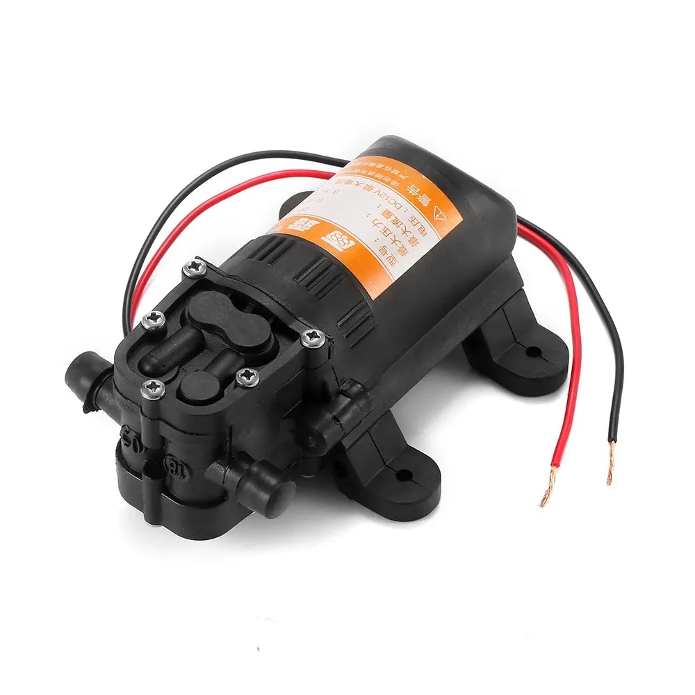 DC 12V 70PSI 3.5L/min Agricultural Electric Water Pump Black Micro High Pressure Diaphragm Water Sprayer Car Wash