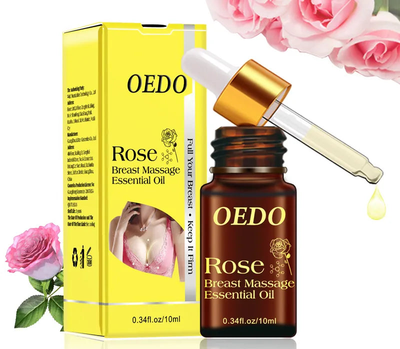 Huile de Massage rehausseur de sein plante Rose traitement d'agrandissement du sein attrayant Lifting du sein taille agrandir buste raffermissant