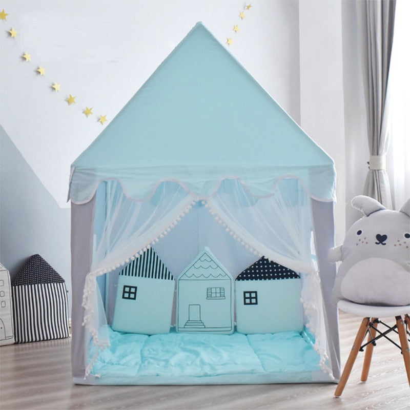 Tentes château de princesse pour enfants, tente de tipi Portable intérieure et extérieure pour enfants, tente de jeu pliante, maison de jeux pour bébés, piscine à balles