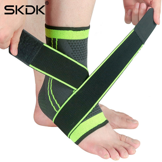 SKDK 1 pieza 3D vendaje presurizado soporte de tobillo muñeca deportes gimnasio bádminton tobillera Protector correa de pie mangas cinturón elástico