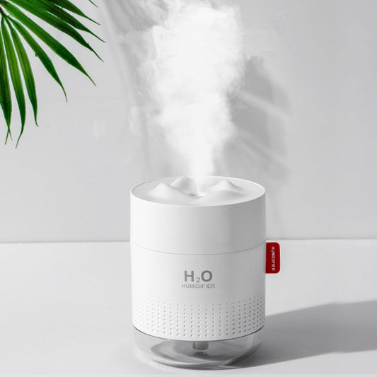 Humidificateur de montagne de neige blanche 500ML, diffuseur d'air ultrasonique USB, lumière apaisante, aromathérapie, humidificateur pour la maison