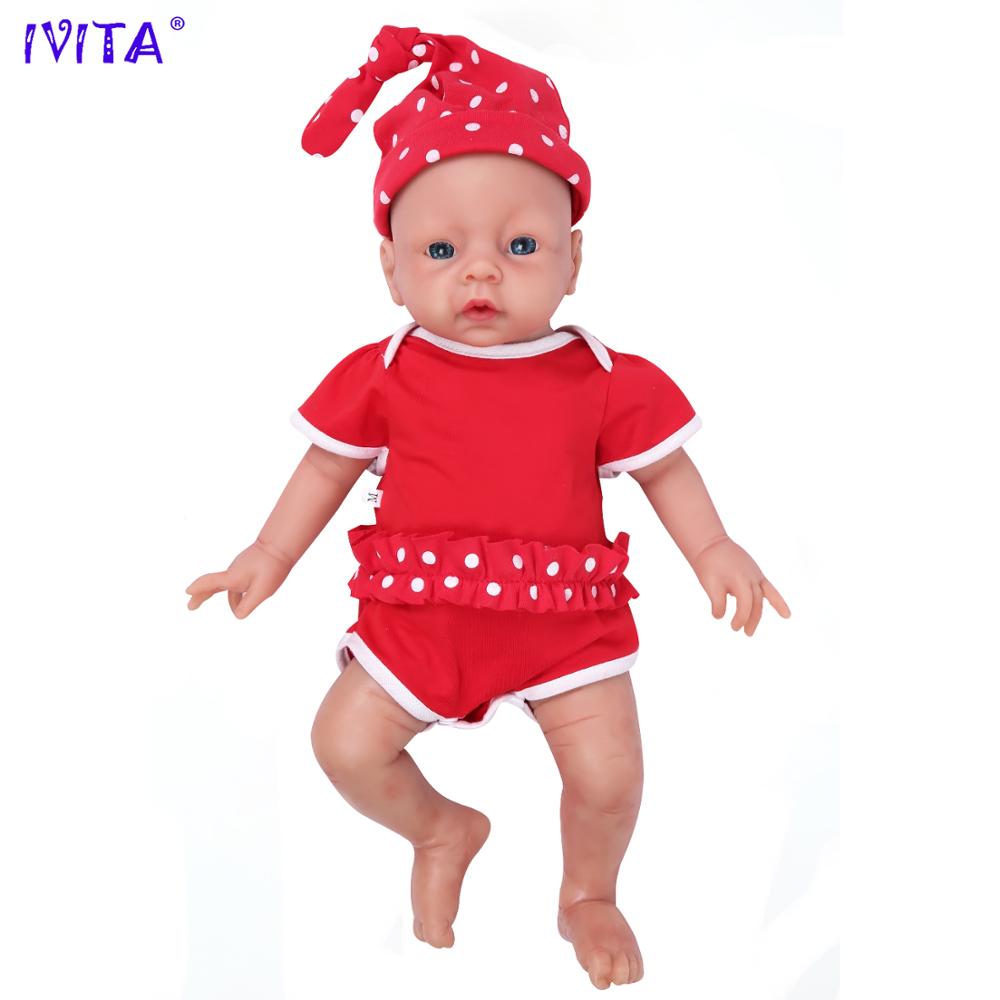 IVITA WG1506 51 cm (20 ") 3.2 kg Silicone Reborn bébé réaliste enfant en bas âge réaliste Bebe jouet d'éducation précoce simulé pour les enfants