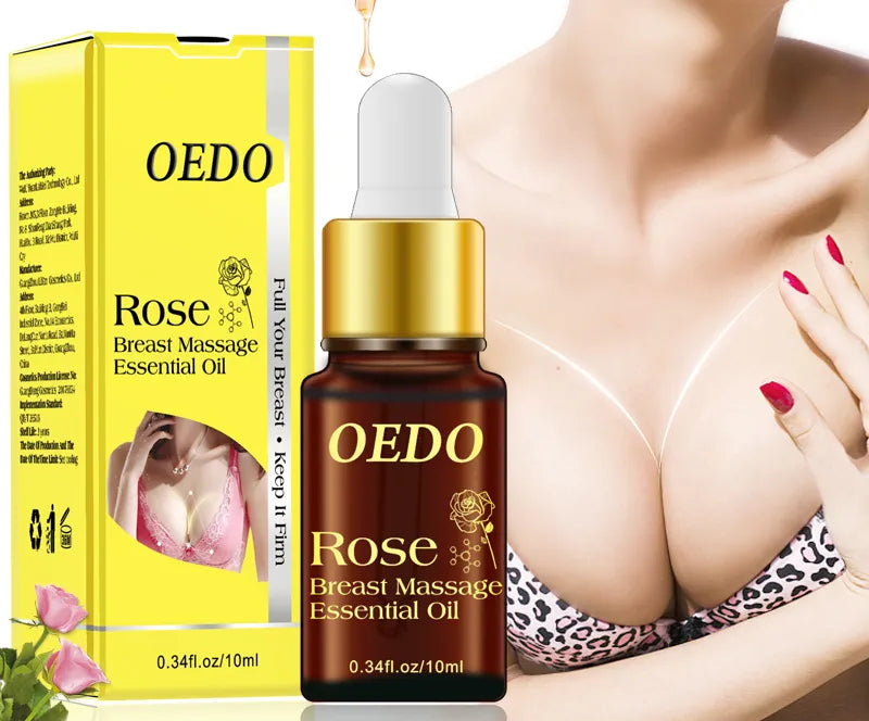 Huile de Massage rehausseur de sein plante Rose traitement d'agrandissement du sein attrayant Lifting du sein taille agrandir buste raffermissant