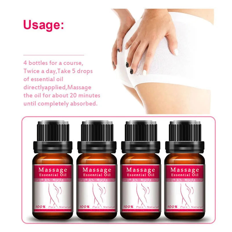 10ml hanche soulever les fesses amélioration huile de Massage huile essentielle crème cul levage Sexy dame hanche soulever les fesses fesse améliorer