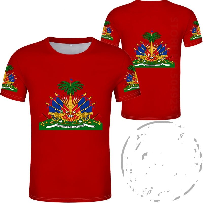 HAÏTI T-shirt Photo Vêtements Imprimer T-shirts Logo Grande Taille et moyen