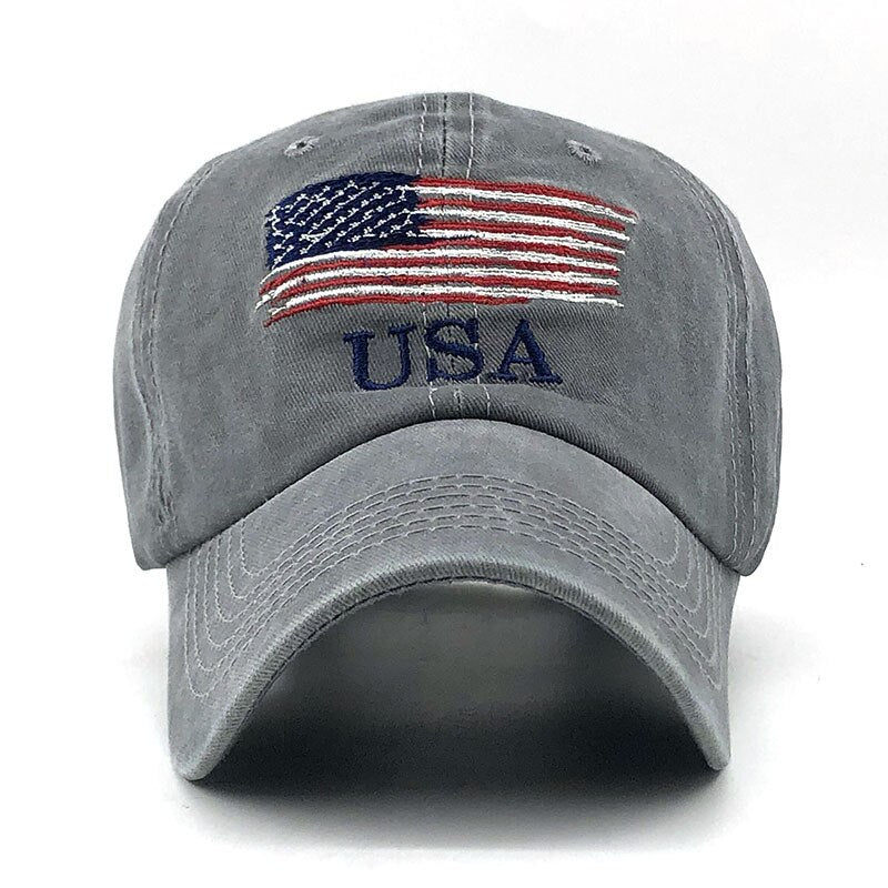 Wholsale Mode USA Drapeau Camouflage Casquette de baseball Pour Hommes Femmes Snapback Chapeau Armée Drapeau Américain Os Camionneur Haute Qualité Gorras