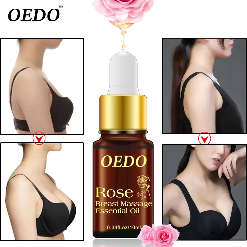 Huile de Massage rehausseur de sein plante Rose traitement d'agrandissement du sein attrayant Lifting du sein taille agrandir buste raffermissant