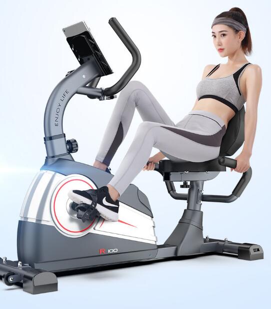 Horizontal exercise bike home magnetic control spinning bike indoor middle-aged and elderly rehabilitation training equipment