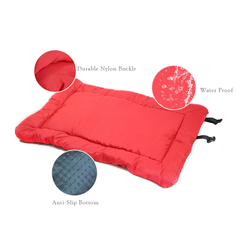 Lit Portable pliable pour grand chien, niche pour chiot, canapé, coussin imperméable, tapis d'extérieur pour animaux de compagnie, lits pour petits et grands chiens