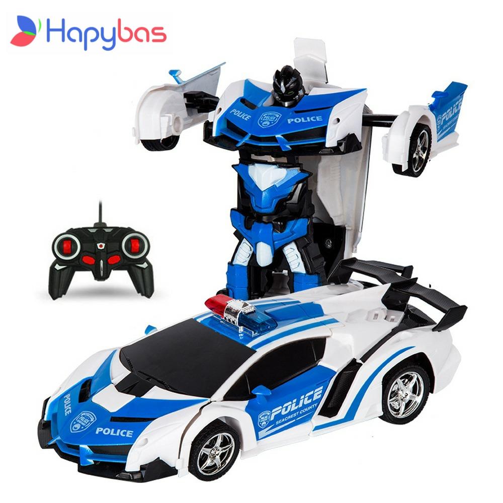 Robots de transformación de coches a control remoto, modelo de vehículo deportivo, coches de derrape, juguetes geniales, coche de deformación, juguetes para niños, regalos para niños