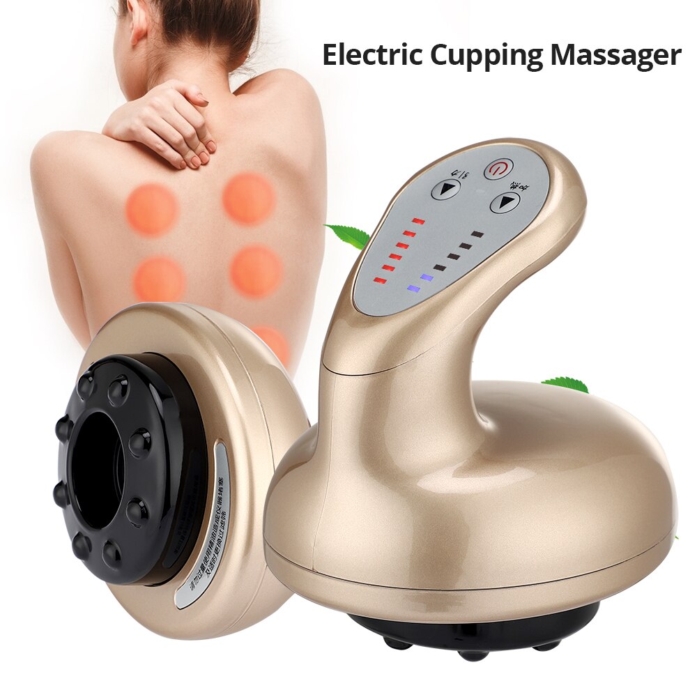 Vacuum Cupping Anti-Cellulite Massager Cupping Suction Guasha Scraping Heating EMS Fat Burning Slimming Magnet Therapy