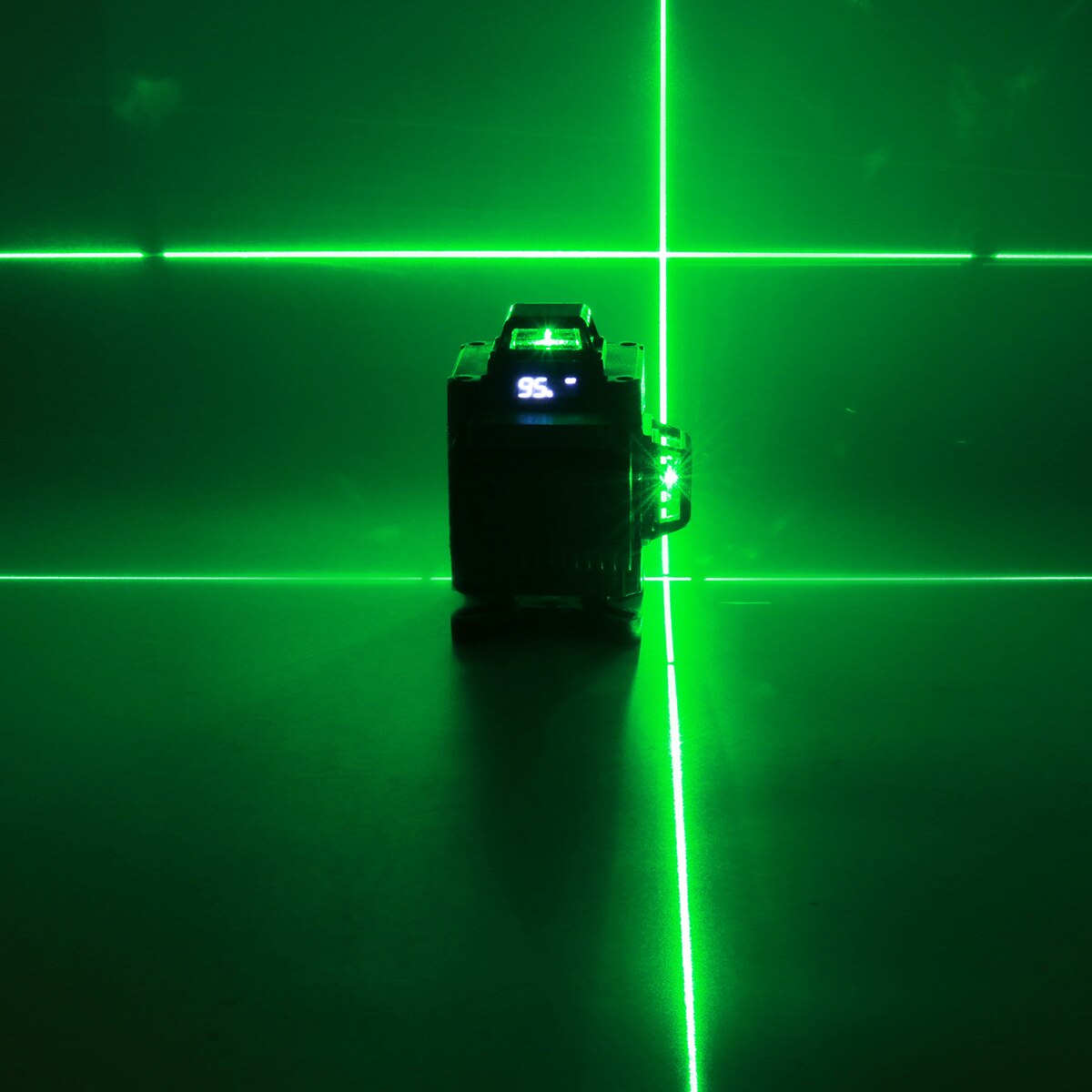 Niveau Laser 16/12 lignes 4D, affichage LED à lumière verte, auto-nivellement automatique, niveaux Laser à 360 °, croix horizontale et verticale, télécommande