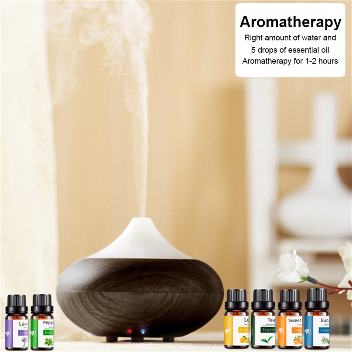 6pcs Lavender Essential Oil Set Natural Plant Aroma Oil body massage oil lavender tea tree lemon orange eucalyptus mint Oil