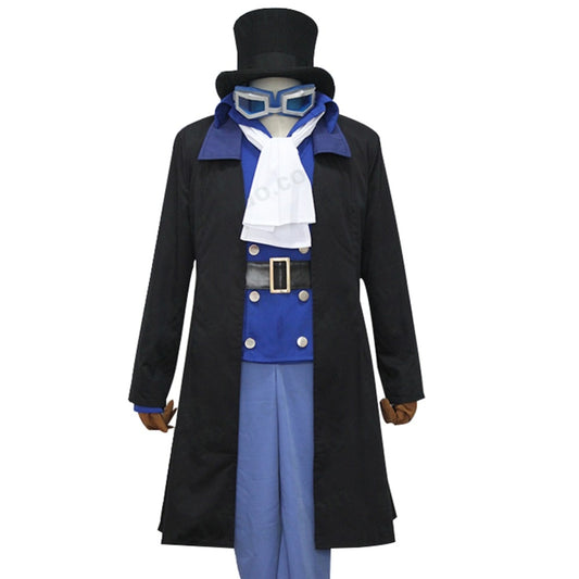 Anime sabo de capa de disfraz para Cosplay, traje para hombre, abrigo de Halloween, chaleco, camisa, pantalón, corbata, uniforme, conjunto de sombrero