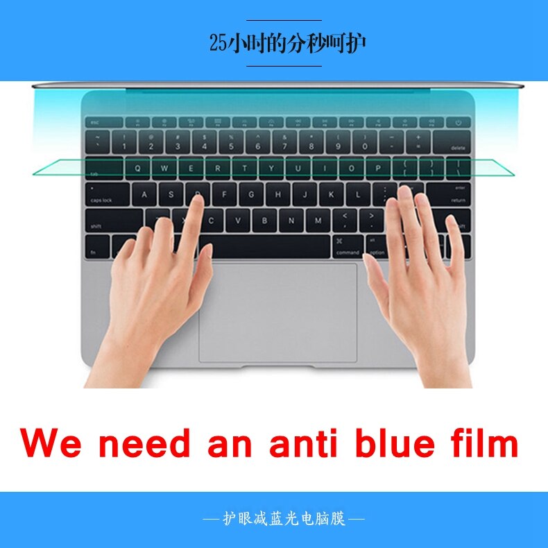 12.5"(16:9) Screen size 277x156mm Laptop computer notebook Anti-Blue ray Eye protection film  screen protector film Bule reduce