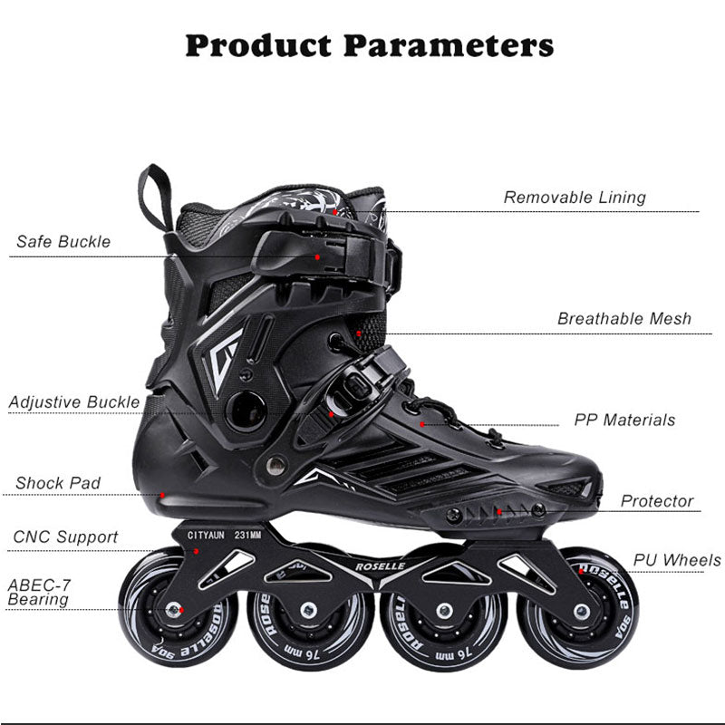 Patins de vitesse en ligne chaussures patins à roulettes de Hockey baskets rouleaux femmes hommes patins à roulettes pour adultes patins professionnels en ligne