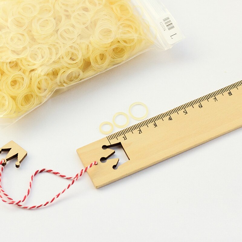 Dog Grooming Bands (Elastic) Make Topknot 61009 Best Beige Rubber Latex Band For Dogs Hair 6mm 8mm 10mm