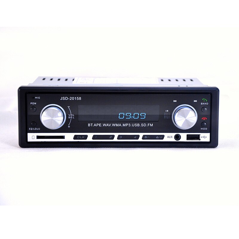 2019 New 12V Car Stereo FM Radio MP3 Audio Player Support Bluetooth Phone with USB/SD MMC Port Car Electronics In-Dash 1 DIN