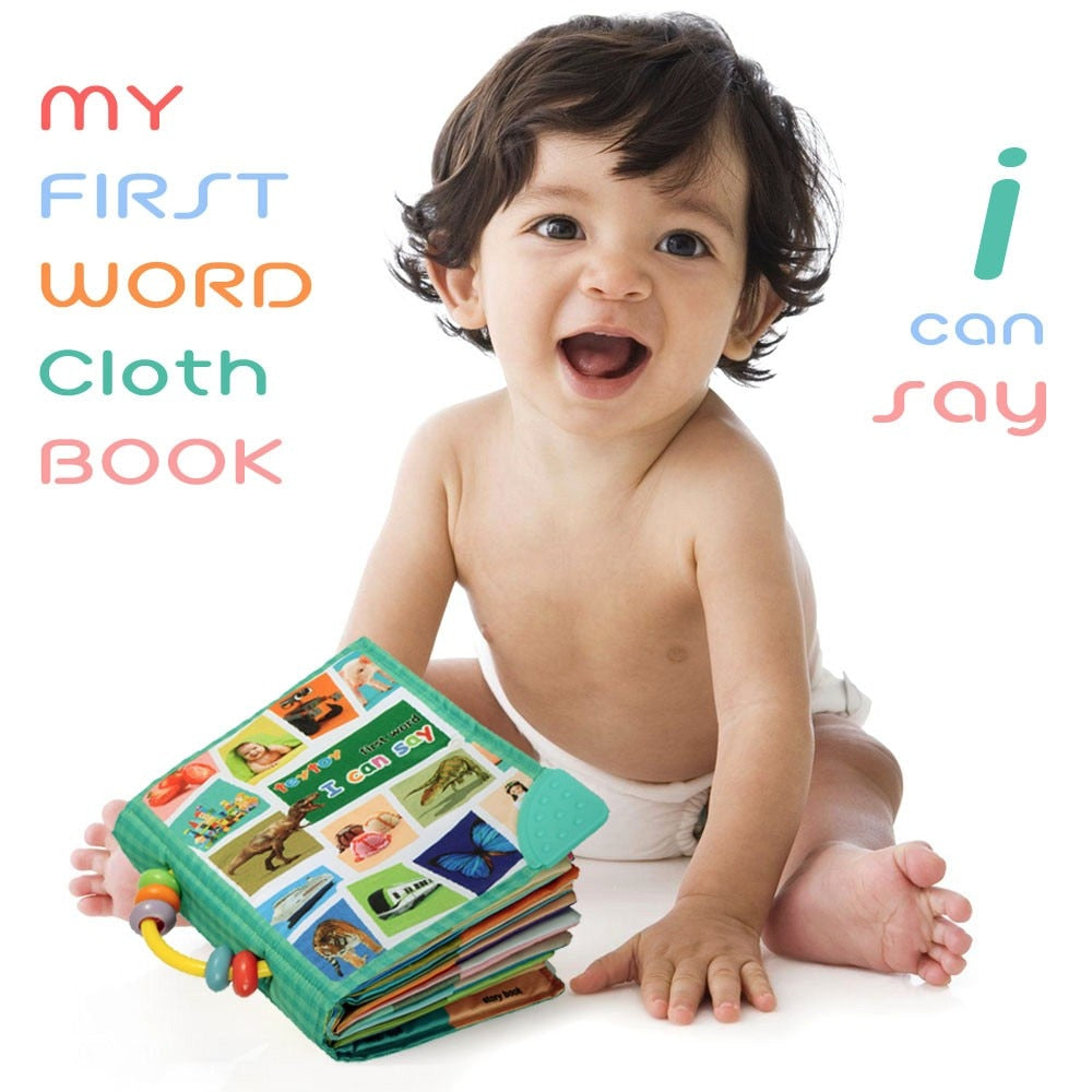 teytoy Baby Toy Soft Infant Activity Baby Toys, Mi primer libro de palabras para conocer el mundo