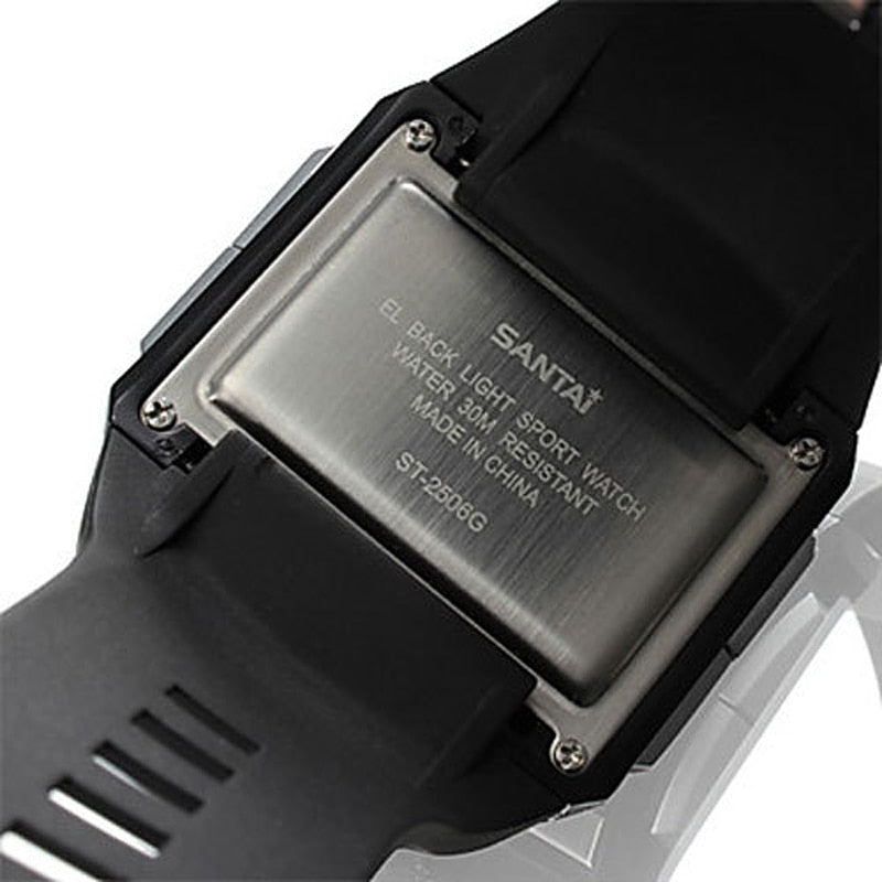 Relojes electrónicos Impermeable Moda Deporte LCD Hombres Reloj Digital Buceo Correa de Goma Reloj Deportivo para natación Reloj de Pulsera para Hombres