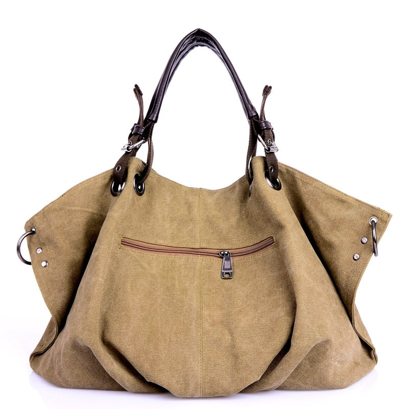 Bolsos de mensajero de lona para mujer, bolsos cruzados para mujer, bolso de hombro liso, bolso de mano informal de diseñador a la moda para mujer, bolso de mano de gran capacidad