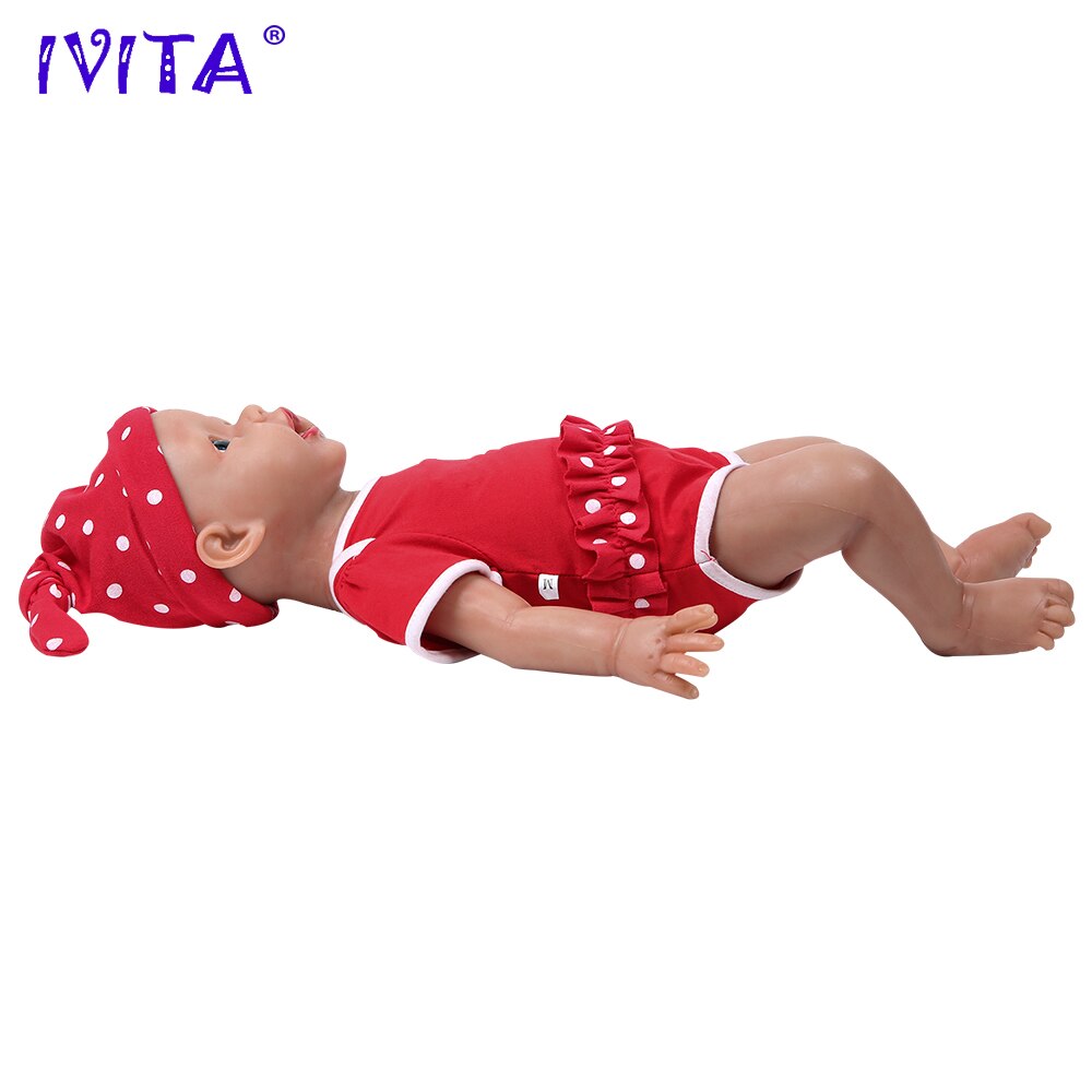 IVITA WG1515 50cm 3,96 kg 100% muñecas bebé Reborn de silicona ojos azules realistas juguetes para niñas regalo de Navidad