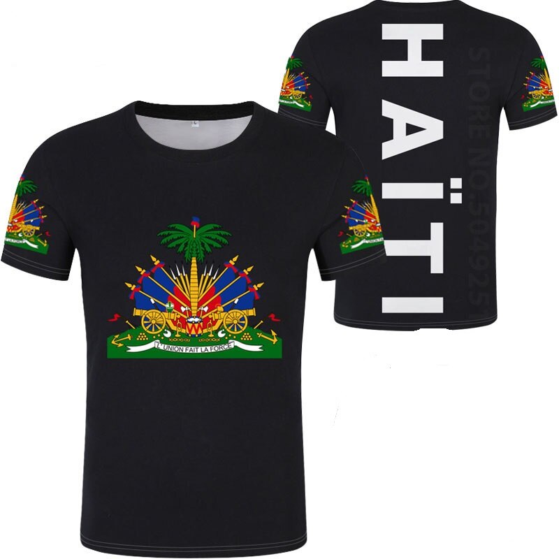 HAÏTI T-shirt Photo Vêtements Imprimer T-shirts Logo Grande Taille et moyen