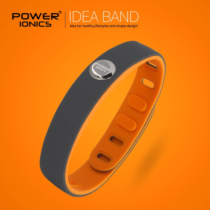 Power Ionics 3000iones deportes pulsera de titanio impermeable pulsera mejorar el equilibrio dormir adelgazar