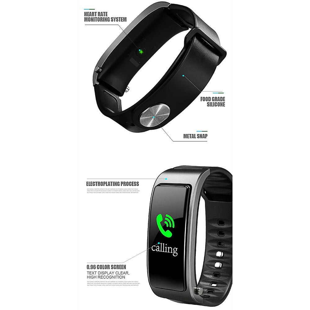 Auricular inalámbrico Bluetooth, reloj inteligente, rastreador de salud, pulsera de Fitness Y3 Plus, pulsera inteligente, auriculares Bluetooth, reproducción de música