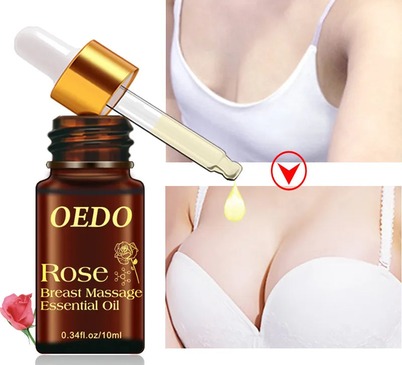 Huile de Massage rehausseur de sein plante Rose traitement d'agrandissement du sein attrayant Lifting du sein taille agrandir buste raffermissant