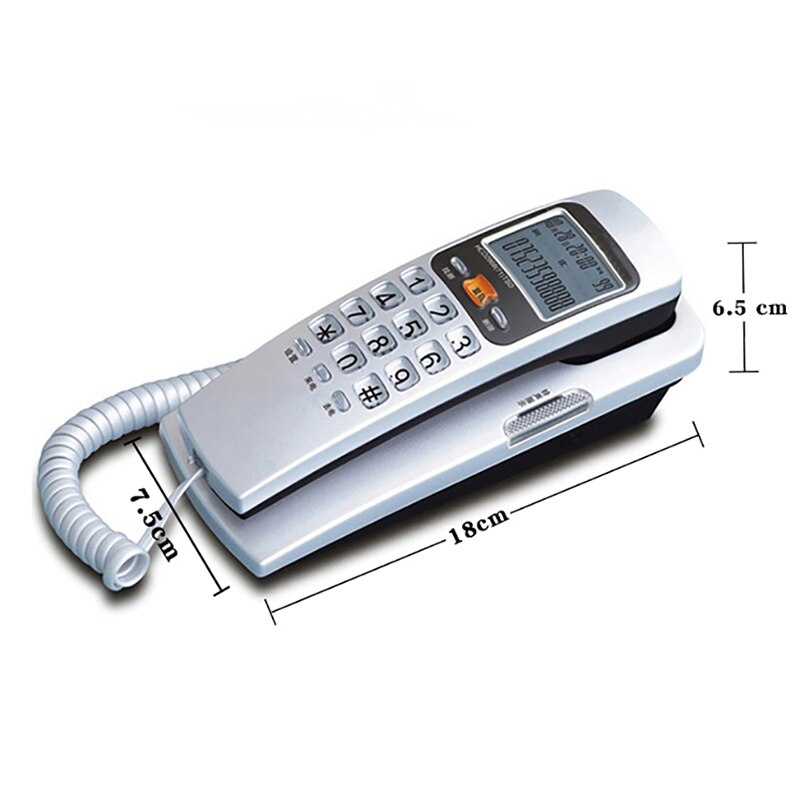 Corded Phone Landline Telephone with FSK / DTMF Caller ID, Ringtone Adjustment, Support Callback for Home Office