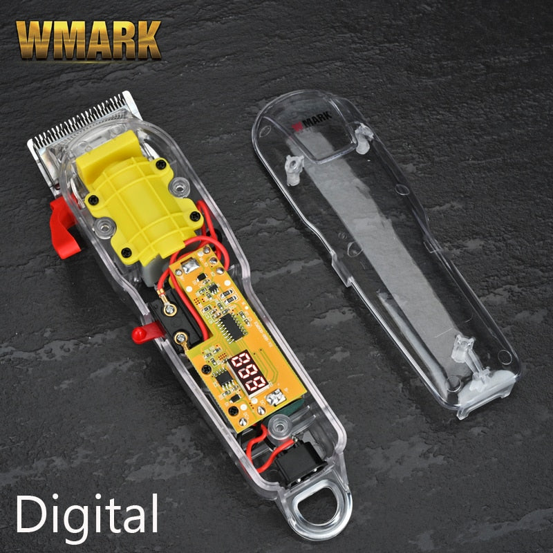 WMARK NG-108 NG-118 Transparent Style Rechargeable Hair clipper Professional Cord & cordless NG-202 Hair Trimmer