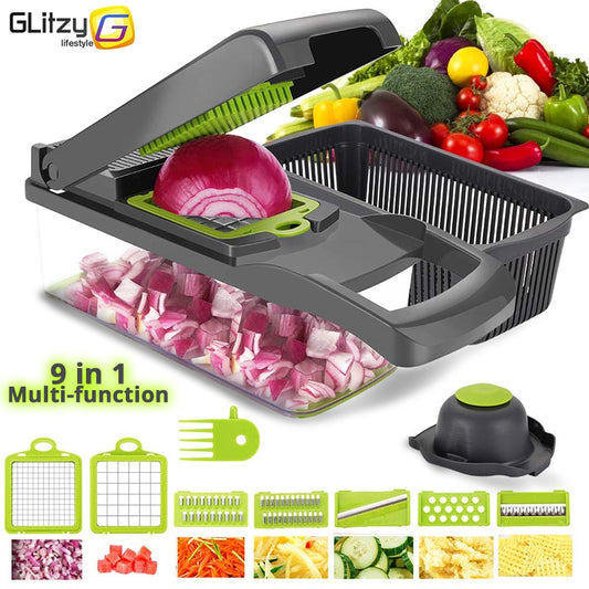 Vegetable Chopper Multifunctional Vegetables Grater Kitchen Accessories Manual Vegetable Cutter Cheese Onions Slicer Mandolines