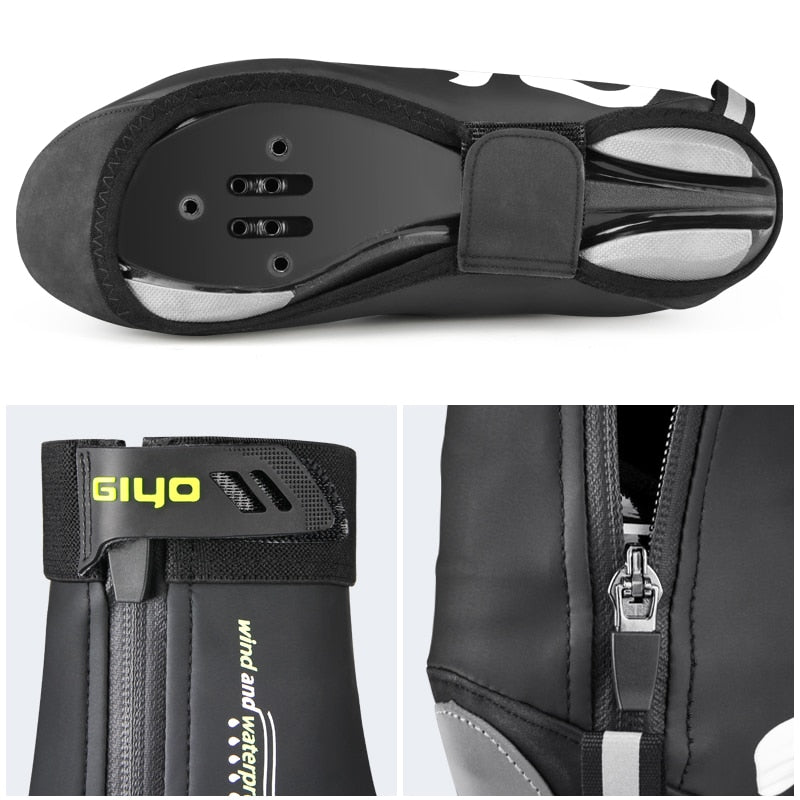 GIYO-cubiertas para zapatos de ciclismo para hombre y mujer, cubrezapatos impermeables para ciclismo de montaña o de carretera