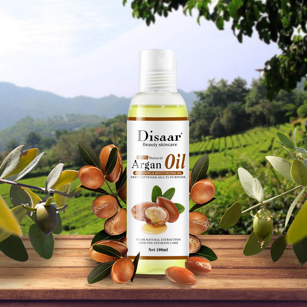 Disaar 100% aceite de argán orgánico Natural aceite de relajación facial y corporal masaje hidratante mejor producto de Control para el cuidado de la piel