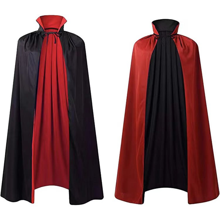 Costumes de cape d'Halloween cape de magicien pour enfants Capes à capuche manteau noir décoration de fête