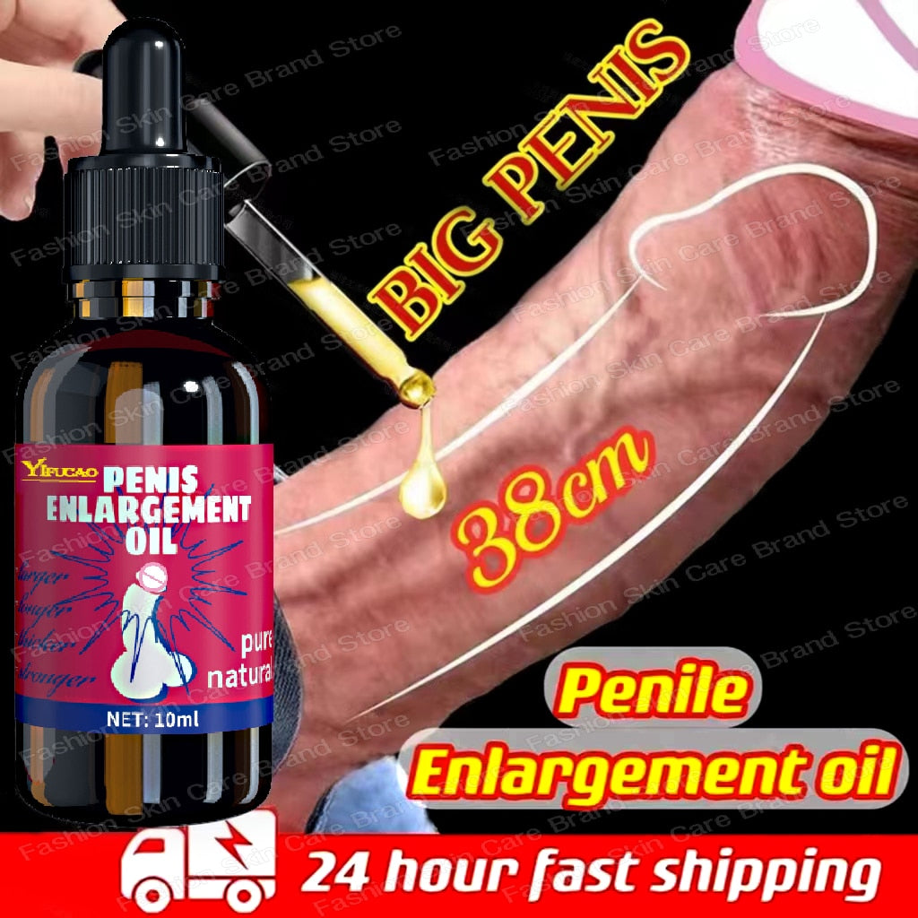 Penis Permanent Thickening,  Increase XXL Growth Enlargement Massage Men's Cock Erection Lubricant Plant Extracts Massage Oil