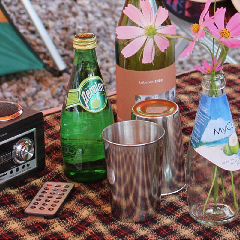 Pots à soupe de Camping en acier inoxydable, poêle à frire, ensemble de casseroles de pique-nique domestique, poignée pliable, ustensiles de cuisine de Camping, fournitures