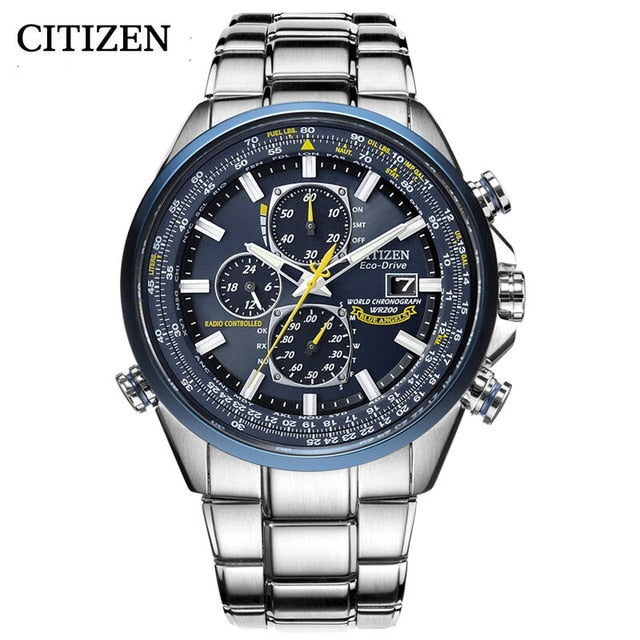 Relojes CITIZEN para hombre, reloj de cuarzo de tendencia de lujo, calendario luminoso, resistente al agua, multifunción, reloj automático redondo elegante de acero inoxidable