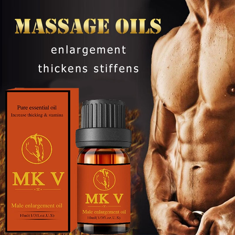 Aceite de Masaje para crecimiento espesante del pene para hombre, aceite esencial para agrandar el pene, mejora la erección del pene, cuidado de la salud, crecimiento del pene, 10ml